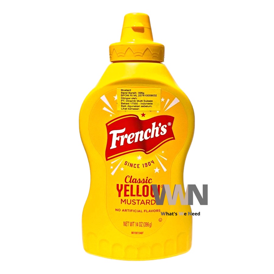 

French’s Classic Yellow Mustard (Squeeze) 14Oz / 396 GR.