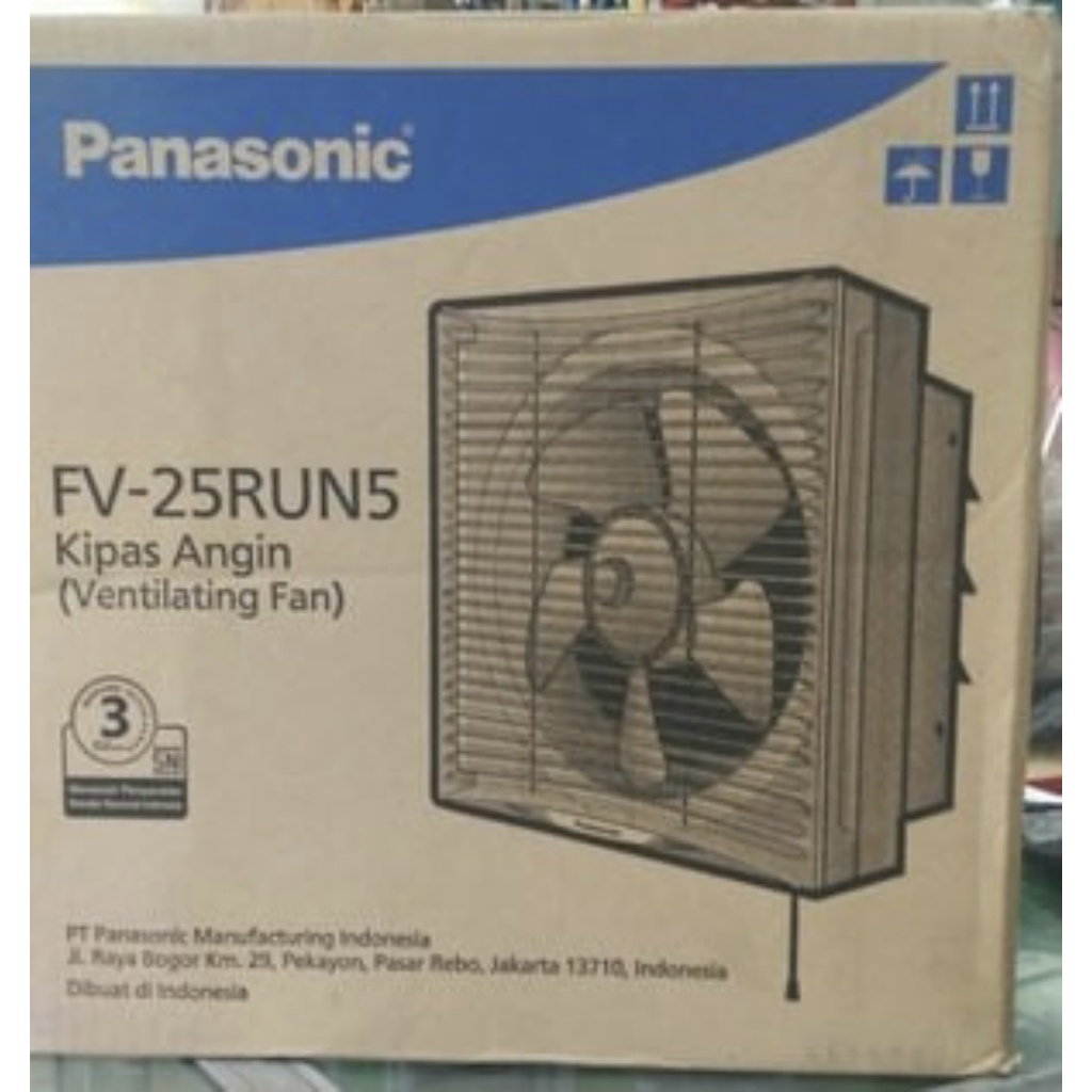 PANASONIC EXHAUST FAN FV 25 RUN5 DINDING 10 INCH