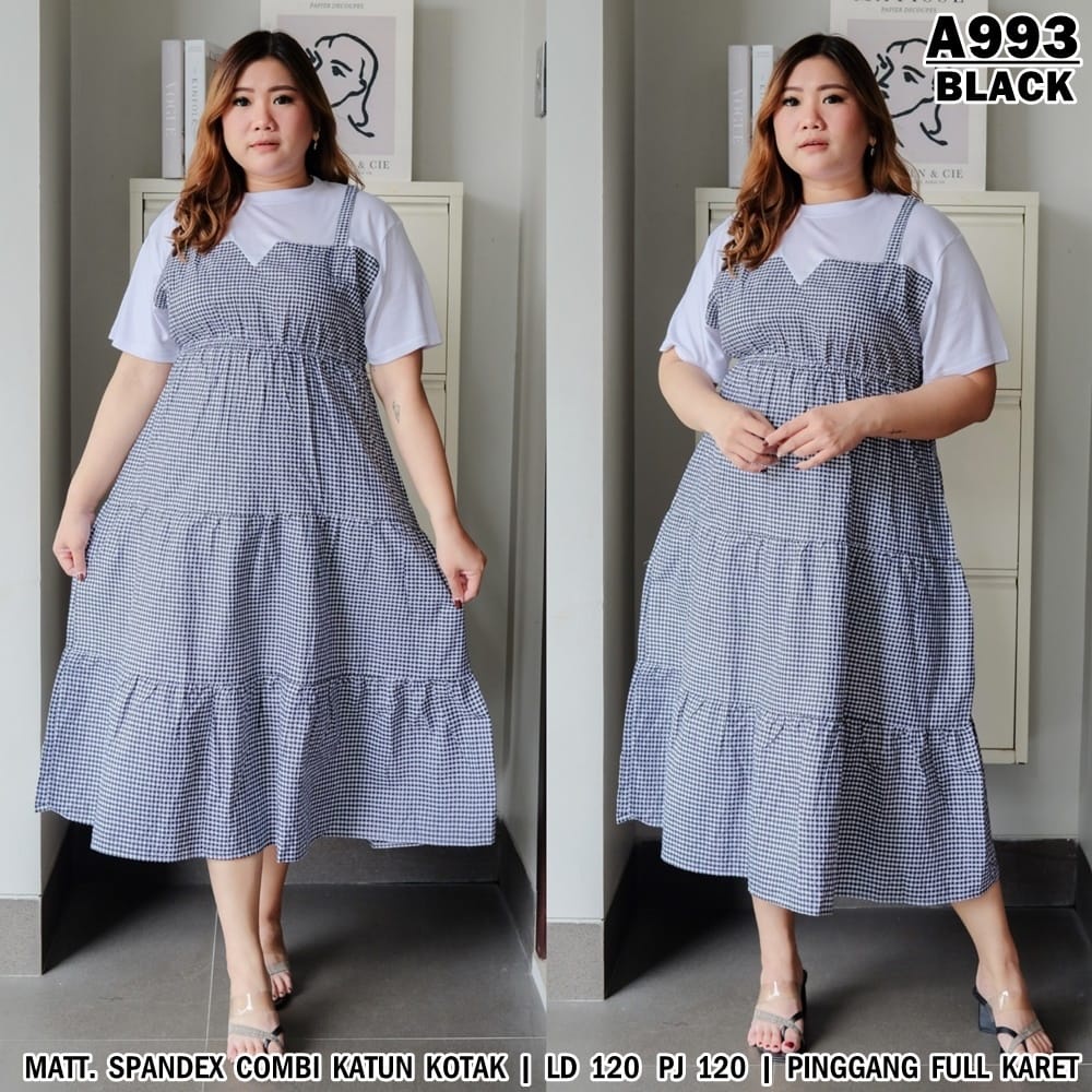 ZRS Dress Soraya JUMBO XXXL BIG SIZE LD 120 CM PJ 120 CM Katun Woolfis PREMIUM