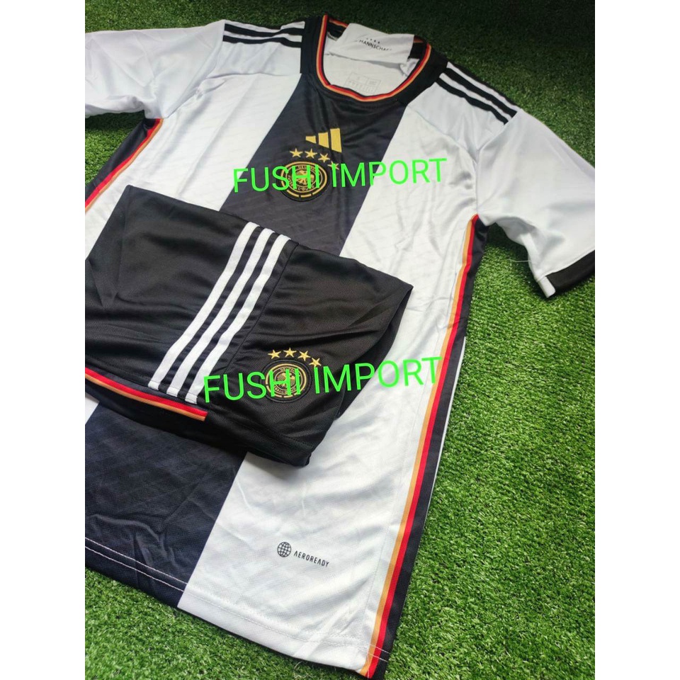 Setelan Jersey Baju Bola Jermann Home World Cup Piala Dunia 2022 Germany ( Fullset Satu Set ) Grade Ori