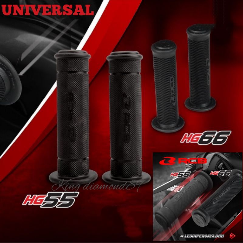 Handgrip Handfat Grip RCB Original HG55 &amp; HG66 bulu Racing Boy malaysia Hitam polos