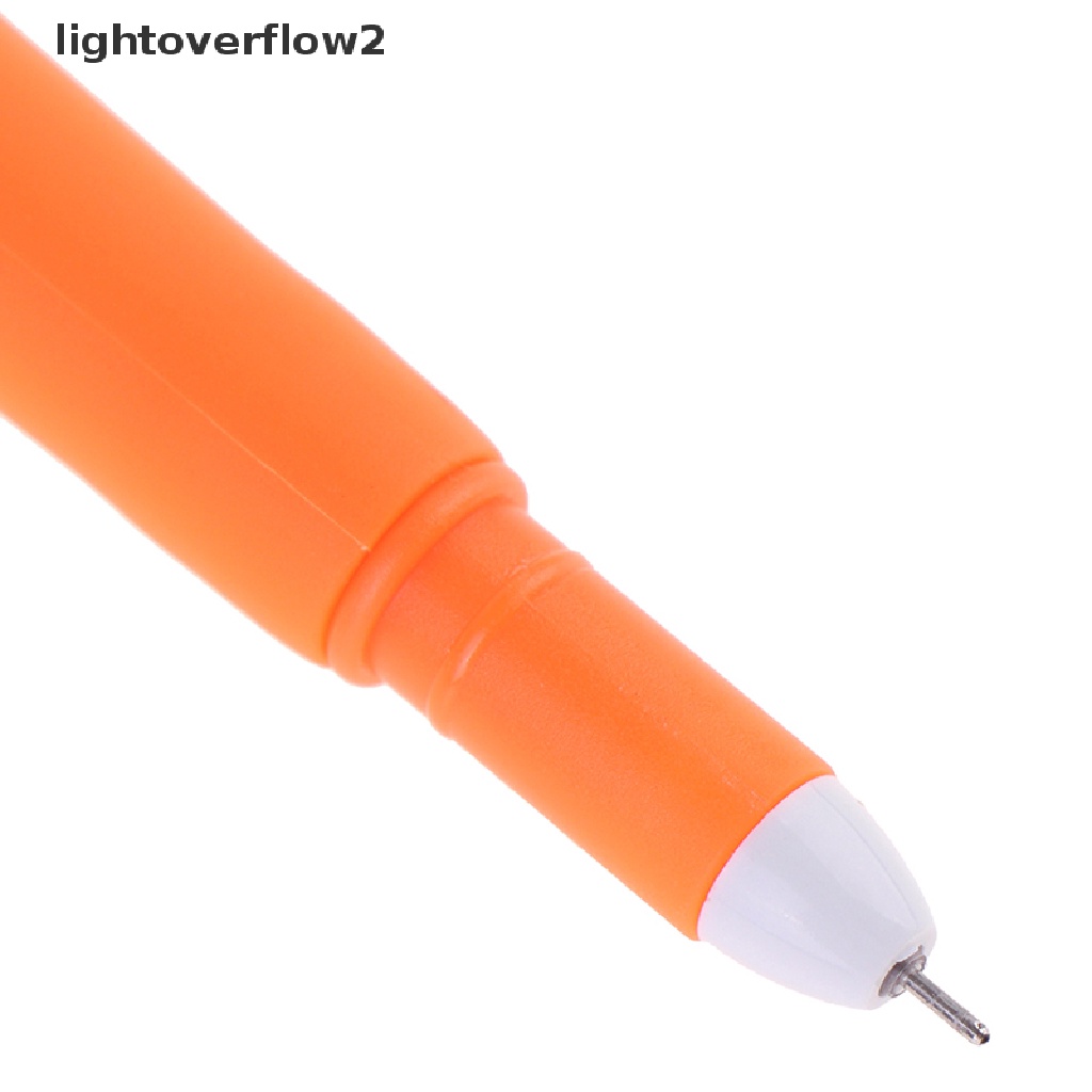 (lightoverflow2) 10pcs Pulpen Gel 0.5mm Tinta Hitam Dengan Hiasan Wortel (ID)