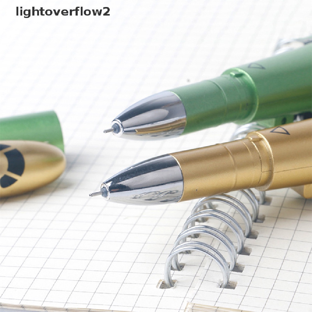 (lightoverflow2) Pulpen Gel 0.5mm Bentuk Helikopter Untuk Pelajar / Kantor