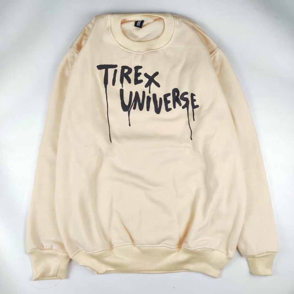 Sweater Crewneck Cream Motif Simpel Pria dan Wanita Premium Quality Sweatshirt Original Bgoods