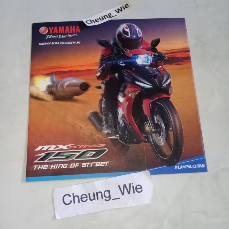 Poster booklet Brosur Yamaha Jupiter MX King 150 LC 2015 CW Gen1 NOS kondisi gress ex koleksi pribad