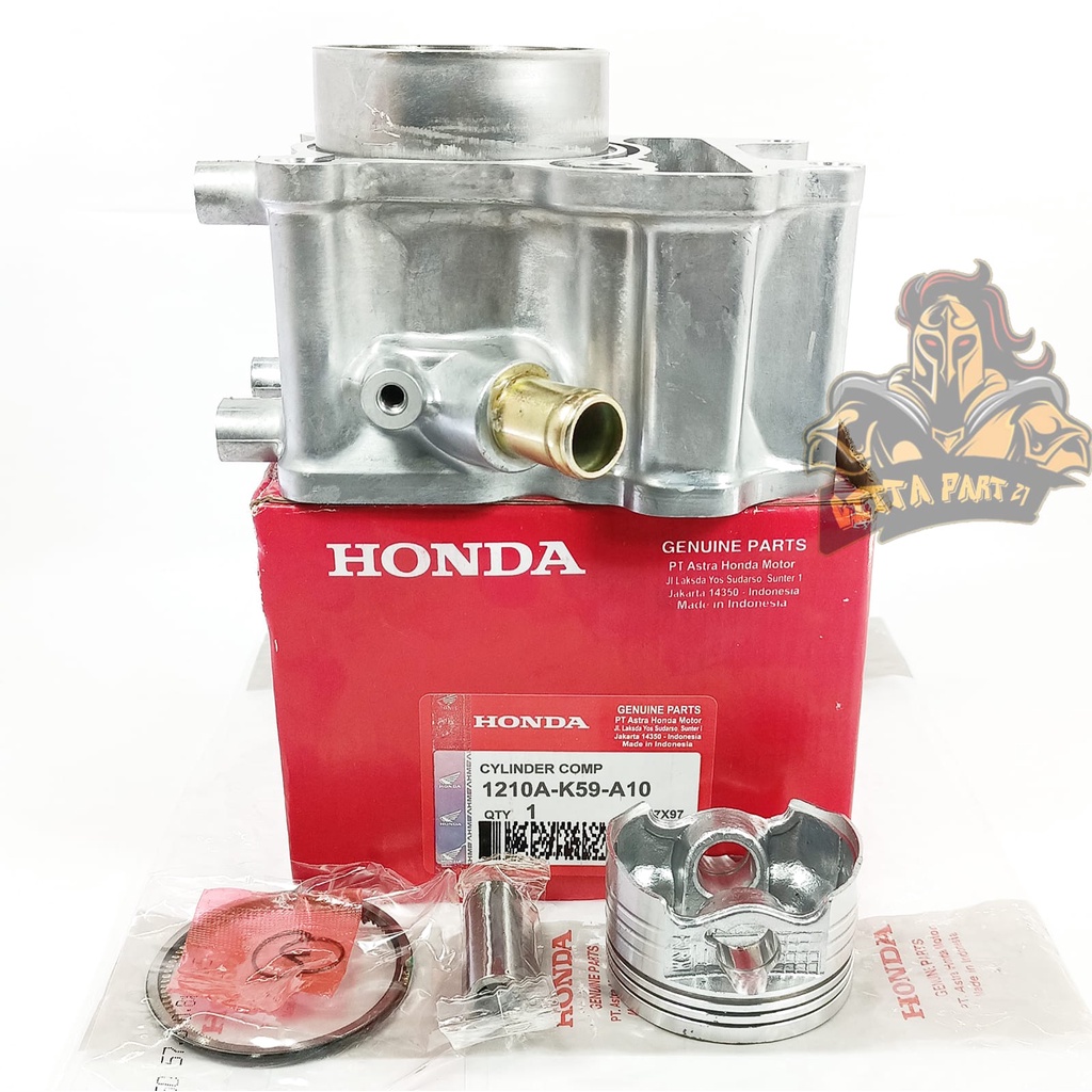 CYLINDER BLOK SEHER PISTON RING KOMPLIT HONDA K59 KUALITAS ASLI ORIGINAL HONDA AHM PRESISI TINGGAL PASANG BAHAN BERKUALITAS DAN DIJAMIN AWET VARIO 150 LED VARIO 150 ESP