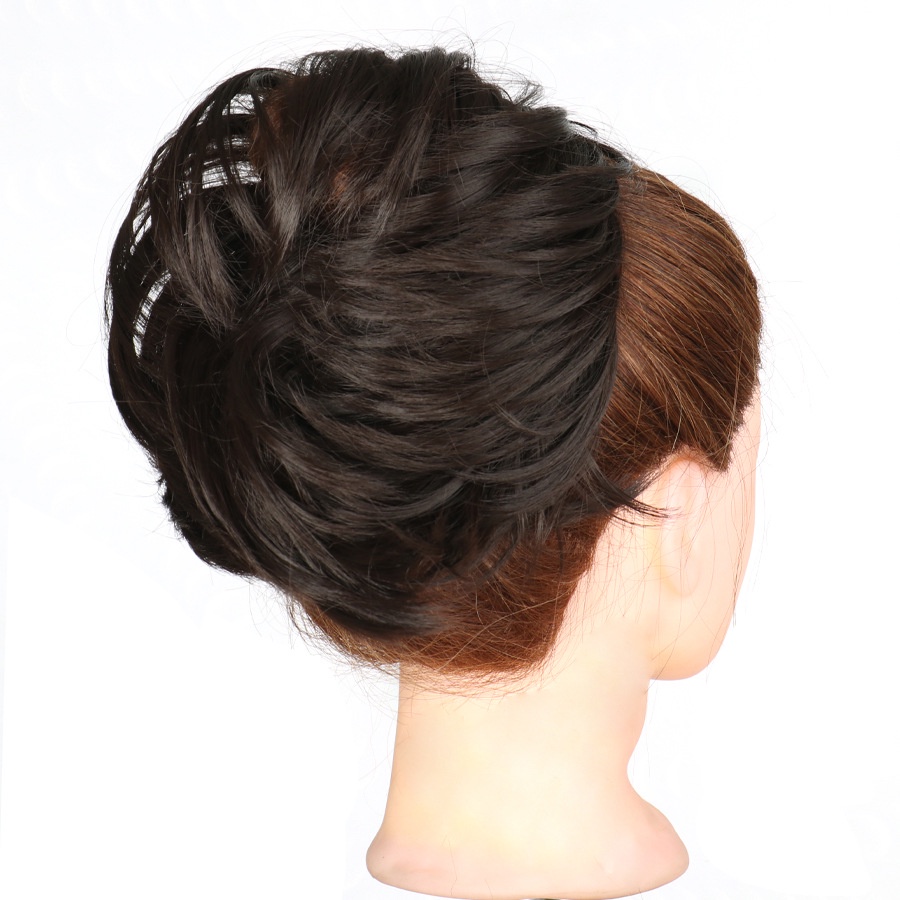 Wig Rambut Palsu Wanita Model Kuncir Kuda / Ponytail Pendek Lurus Multi Warna