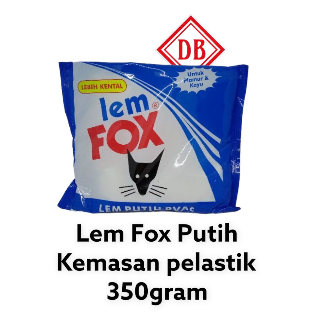 

350gram LEM FOK PUTIH KEMASAN PELASTIK/LEM KAYU/LEM