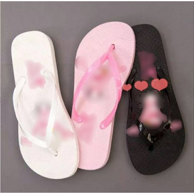 DOMMO  - D5078 SANDAL JEPIT MOTIF PING PENTER SENDAL FLIPFLOP TERBARU