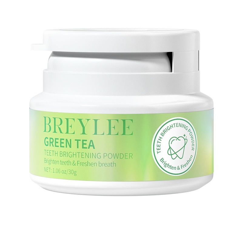 BREYLEE Teeth Powder Variant 30 gr - Mencerahkan gigi (1pc) - Peach, Freezing Mint, Lime, Green Tea_Cerianti