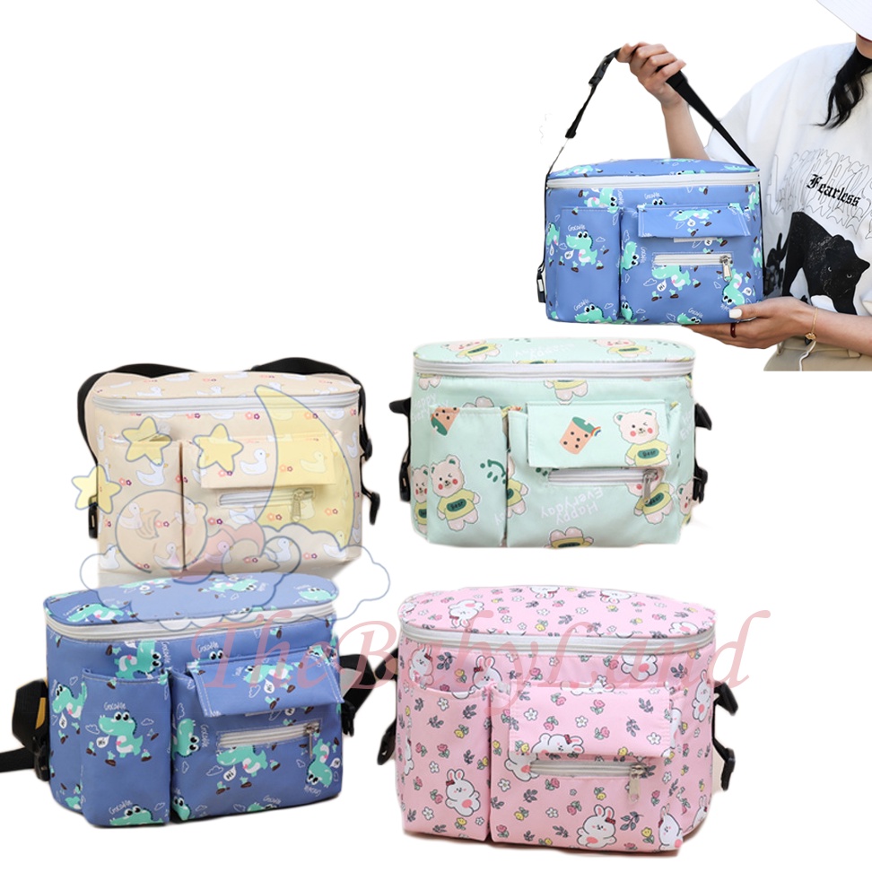[1KG 5PCS] Babyland Tas Ransel Perlengkapan Botol Susu Bayi Diapers Stroller Travel Bag