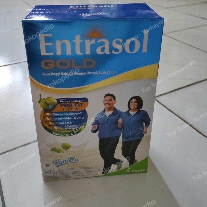 

[ COD ] Entrasol Gold High Calcium Milk Vanila 600g ( 2x300g)