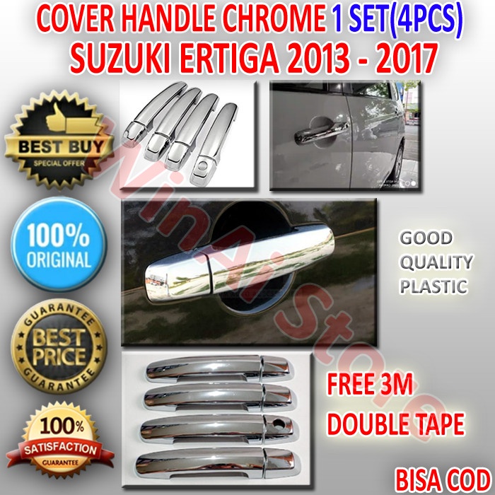 [BAYAR DIRUMAH] Cover Handle Chrome Suzuki Ertiga Model Original 2013-2017 Best Chrome / Perlengkapa