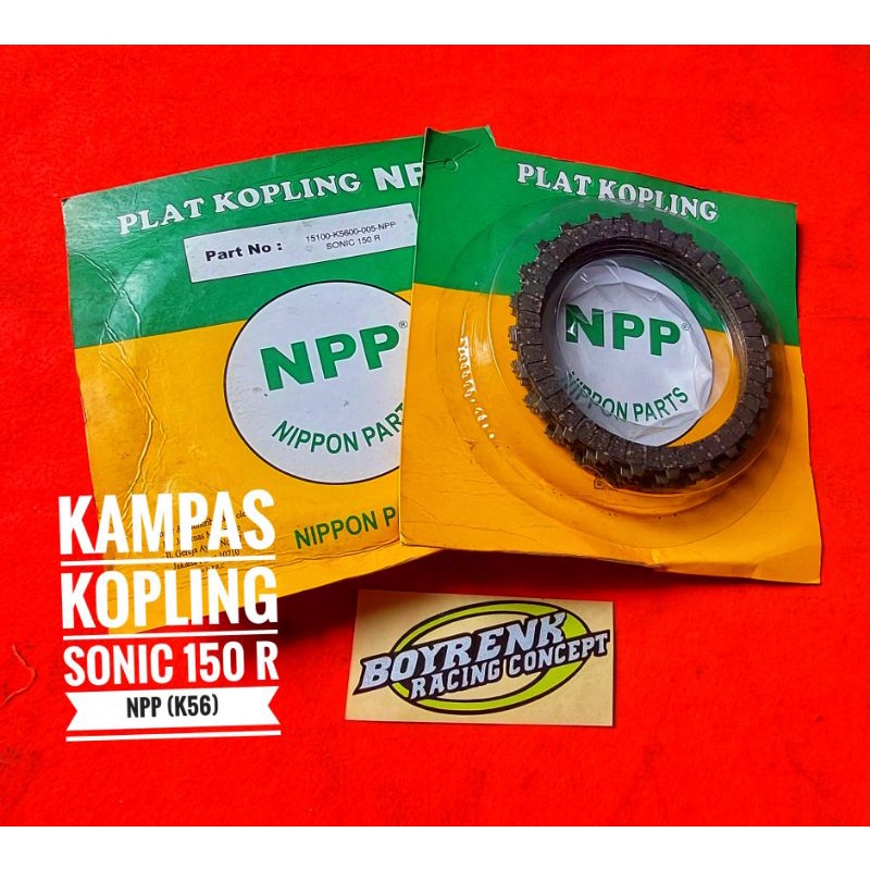 Plat Kampas Kopling HONDA SONIC 150R-CBR 150(LED)KODE K56 NPP-BOYRENK RACING