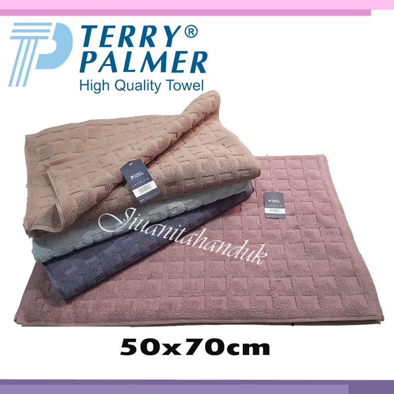 ATB Keset Terry Palmer Tebal Emboss Polos Jumbo Uk 45 x 65 cm Termurah