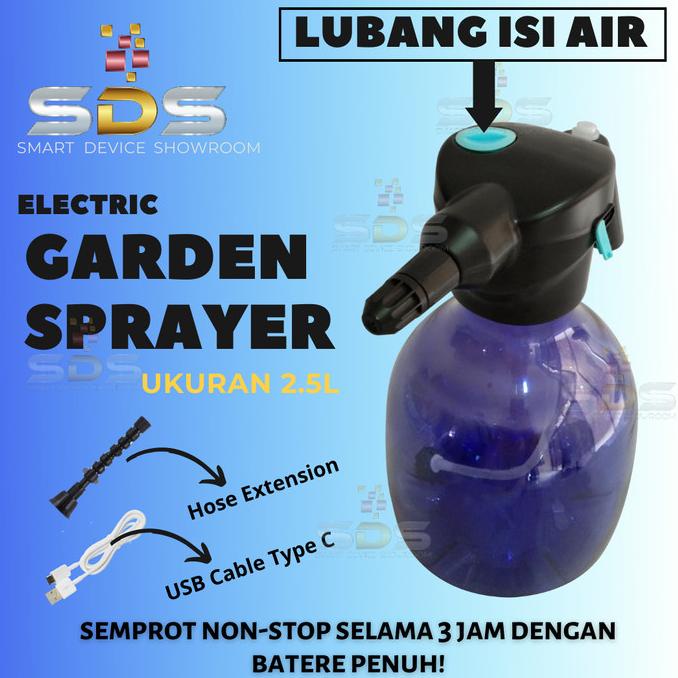 Botol penyiram, semprot tanaman Elektrik | Rechargeable garden sprayer