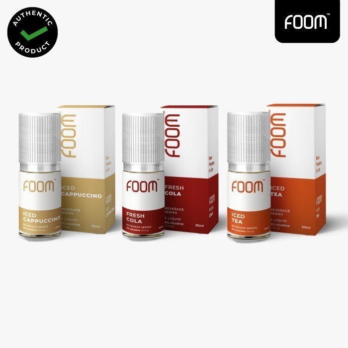 LIQUID 30ML FOOM BEVERAGES ICED TEA ICED CAPPUCCINO FRESH COLA