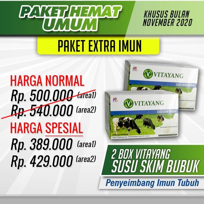 

Vitayang Susu Skim Bubuk Colostrum Pendongkrak Imun BRG BARU