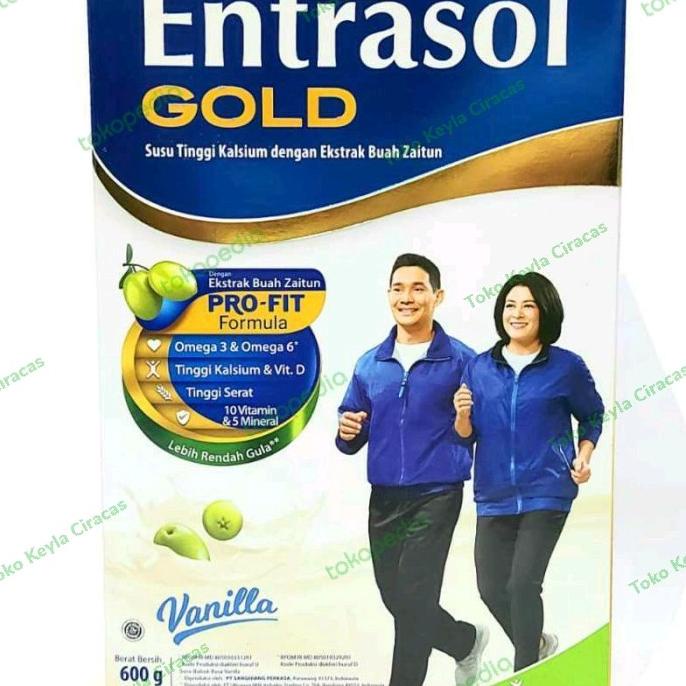 

[ COD ] Entrasol Gold Vanila Susu Dewasa [600g]