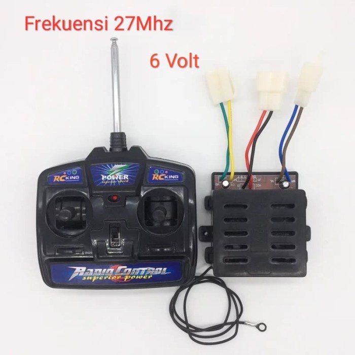 CONTROLLER 6 VOLT FREKUENSI 27Mhz MODUL DINAMO GEARBOX MOBILAN AKI CAR