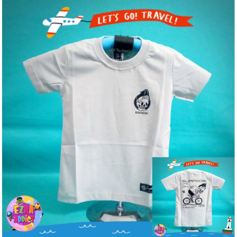 ORIGINAL Surfkids - Umur 1 2 3 4 5 6 7 8 tahun - Baju Distro Anak - Surfkids Abu - Kaos Distro Anak 