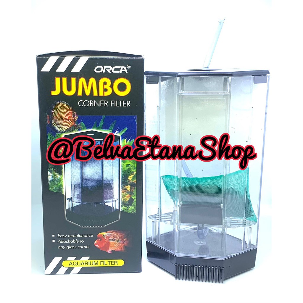 Orca Jumbo Corner Filter Aquarium Filter Sudut Akuarium