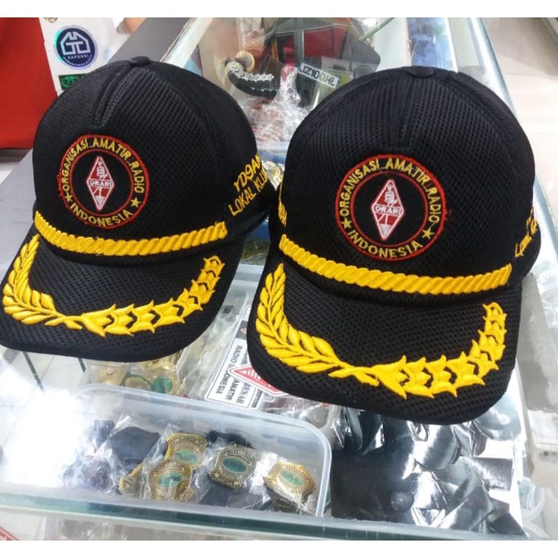 Topi ORARI + Bordir Nama dan CALLSIGN