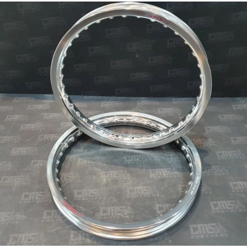 Velg velek pelek veleg lingkar aloy alloy crv ori japan 17 160 185 silver kilat