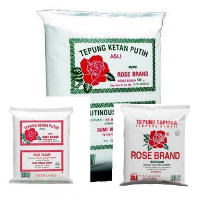 

ROSE BRAND || TEPUNG BERAS - TEPUNG KETAN - TEPUNG TAPIOKA