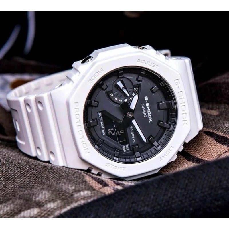 JAM TANGAN GA2100 CHRONOGRAPH TANGGAL AKTIF JAM TANGAN PRIA DUALTIME KASUAL TERLARIS PRIA GSHOCK CASIO