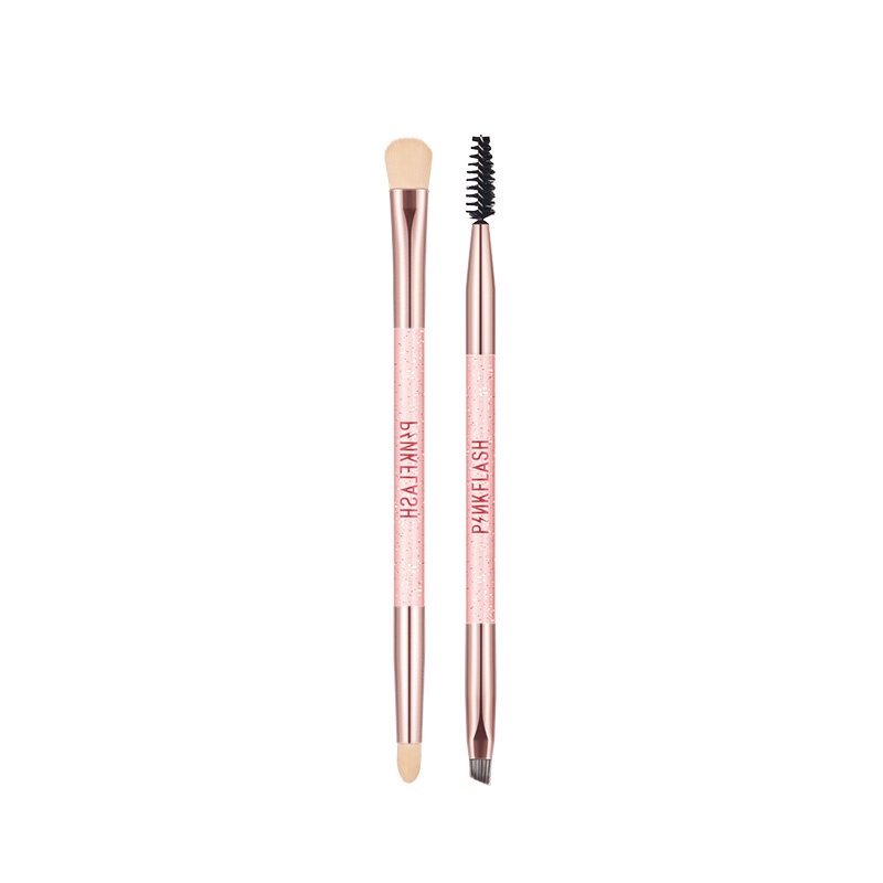 PINKFLASH Eyebrow Pensil Somethinc Multi Use Duo Professional Makeup Brush Tool Spoolie and Angled Teardrop Brow Definer