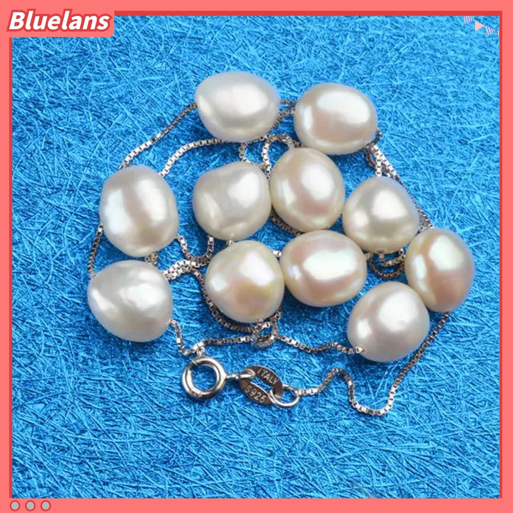 Bluelans Women Faux Pearl Pendant Chain Necklace Clavicle Jewelry Valentine Day Gift