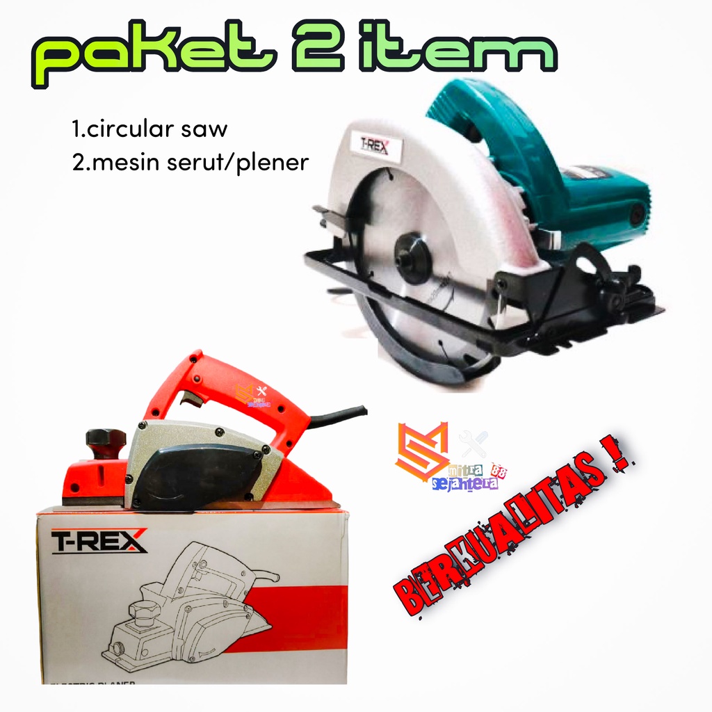 PAKET TUKANG KAYU MURAH maktec Mesin Serut + Mesin Circular Saw lebih murah dan berkualitas paket pe