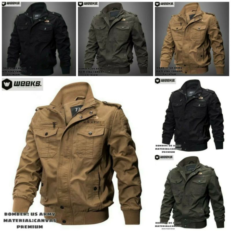 Weeks Jaket Bomber US Army