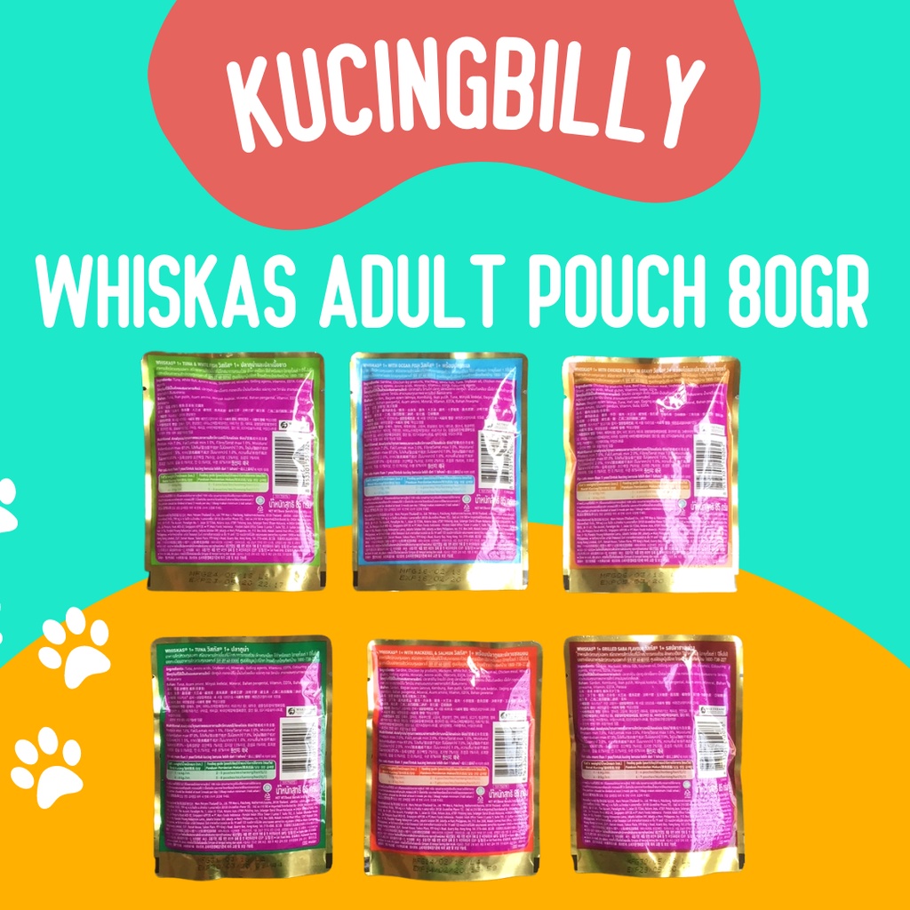 Whiskas Adult Pouch 80gr