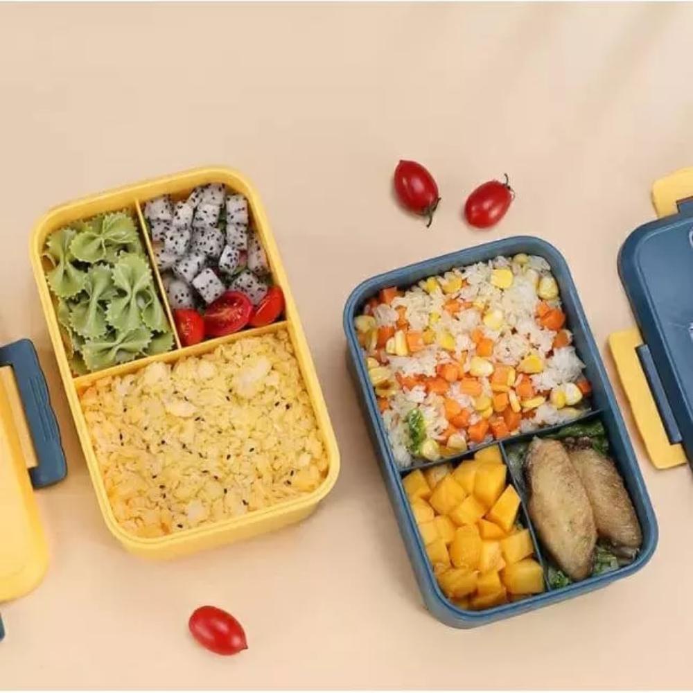 FM - Lunch box set kotak bekal jerami GSF G-3103 / Wadah Makan / Kotak Bekal