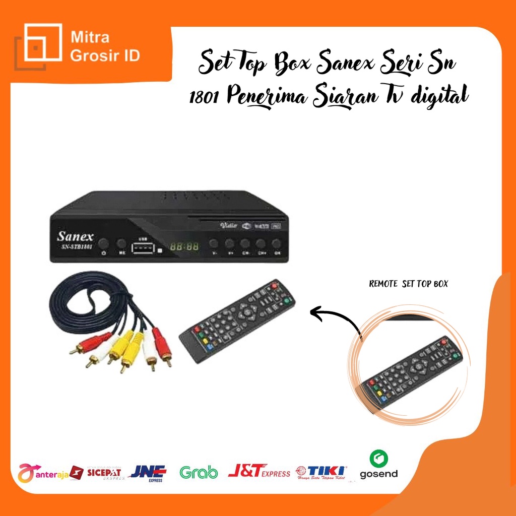 SET TOP BOX SANEX SN SERI STB 1801 ORIGINAL!!