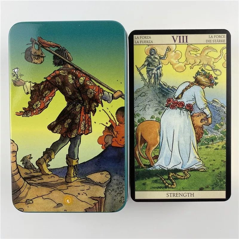 New Vision Tarot 9.8x5.7cm kemasan kaleng include guide paper