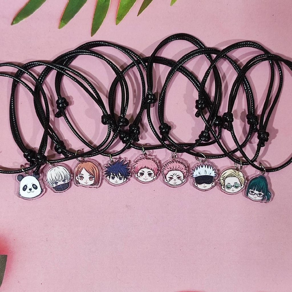 Jual Bracelet Anime Jujutsu Kaisen Gelang Tali Single Charm Versi