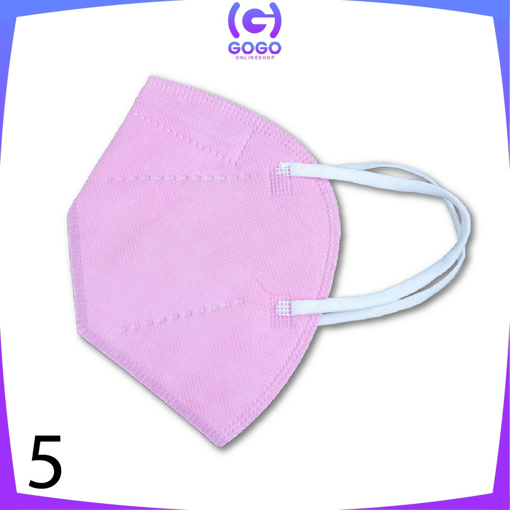 GOGO-C279 Masker KN95 5 Ply Isi 10Pcs Disposable Mask Facemask Masker Earloop Masker Kesehatan Medis