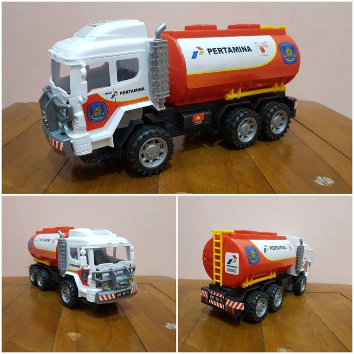 Nikmati Mainan Mobil Truk Pertamina Shell - Mainan Mobil Truk Tangki Bensin Hemat