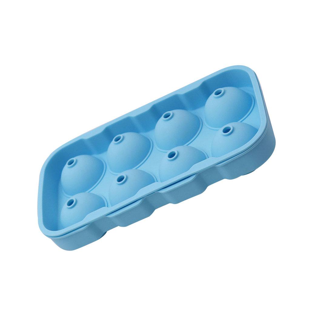 Cetakan Silikon 8-rongga Bulat Ice Ball Mold Buah Ice Cube Maker Tray Bar