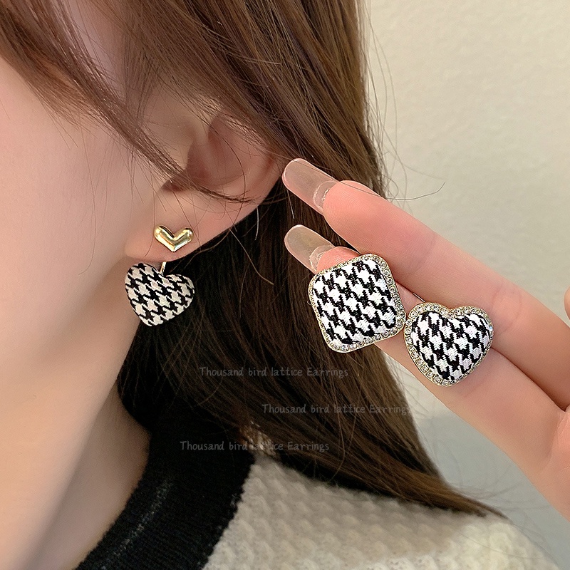 Anting Wanita Bahan 925 silver Gaya Retro Korea Untuk Musim Gugur Dan Dingin