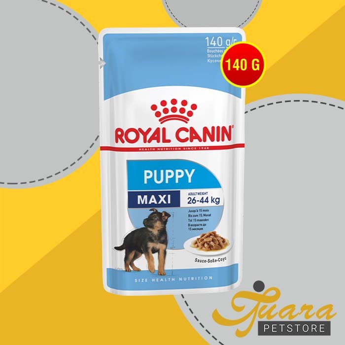 ROYAL CANIN MAXI PUPPY ADULT WET POUCH MAKANAN ANJING BASAH 140 GR