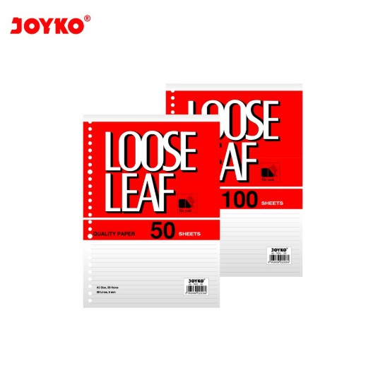 

LOOSE LEAF A5 B5 PLAIN GARIS 70-100 GRAM JOYKO 50-100 SHEETS ISI BINDER REFILL KOTAK MOTIF WARNA