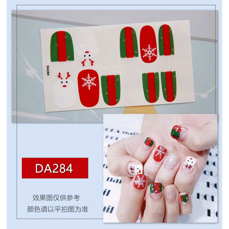 Stiker Kuku 3D Motif Natal