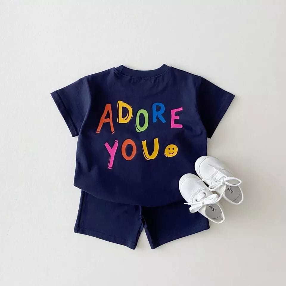 tokolobo Set anak Adore you (soft spandex) DTF print