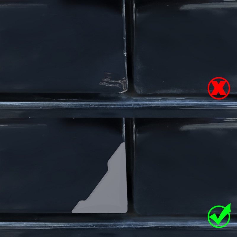 2pcs / Set Bumper Pelindung Sudut Pintu Mobil Bahan Silikon Anti Tabrakan