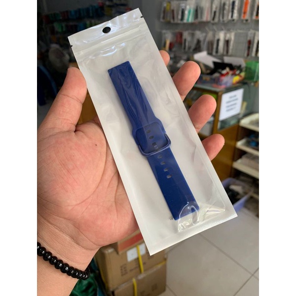 Strap Tali Jam Tangan Silikom lembut Smartwatch biru 20mm