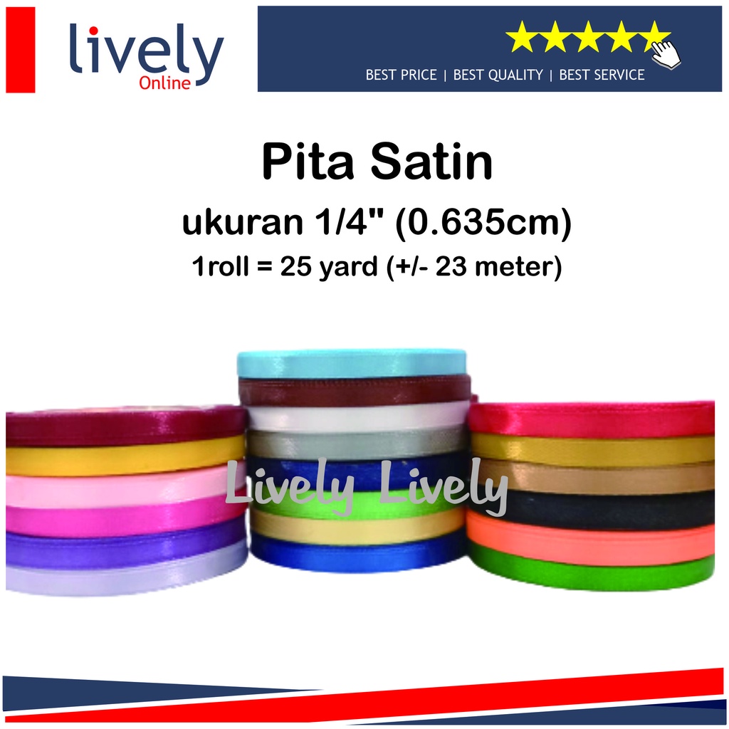 Pita Satin 1/4 inch IMPORT Taiwan